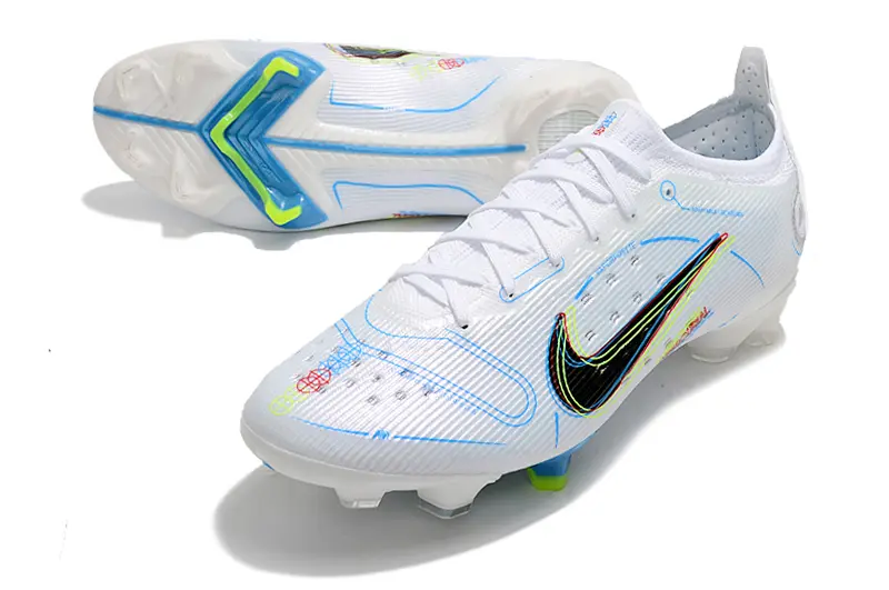 Nike Mercurial Vapor 14 Elite FG - White/Electric Blue/Neon Green