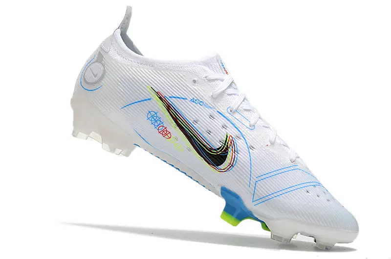 Nike Mercurial Vapor 14 Elite FG - White/Electric Blue/Neon Green