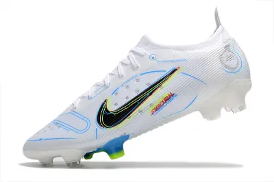 Nike Mercurial Vapor 14 Elite FG - White/Electric Blue/Neon Green