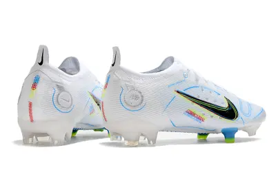 Nike Mercurial Vapor 14 Elite FG - White/Electric Blue/Neon Green