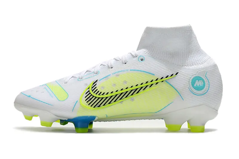 Nike Mercurial Superfly 8 Elite FG - White/Bright Yellow/Blue