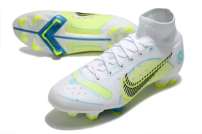 Nike Mercurial Superfly 8 Elite FG - White/Bright Yellow/Blue