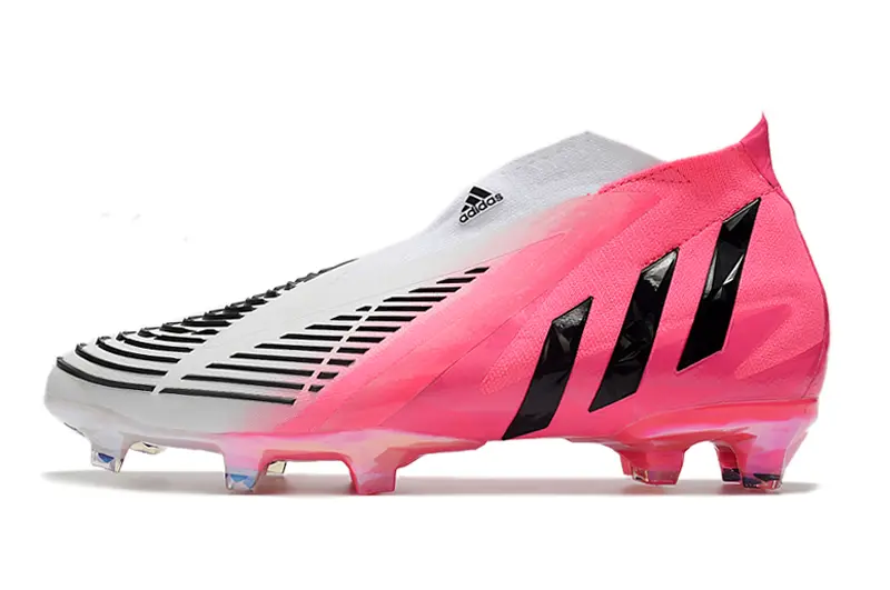 Adidas Predator Edge+ Laceless FG - White/Neon Pink/Black