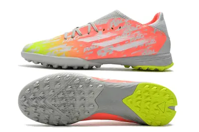 Adidas X Speedflow.3 TF - Gray/Neon Pink/Neon Green
