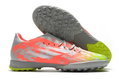 Adidas X Speedflow.3 TF - Gray/Neon Pink/Neon Green