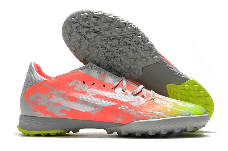 Adidas X Speedflow.3 TF - Gray/Neon Pink/Neon Green