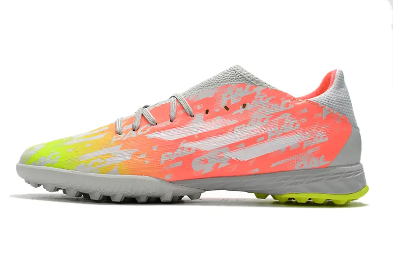 Adidas X Speedflow.3 TF - Gray/Neon Pink/Neon Green