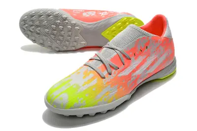 Adidas X Speedflow.3 TF - Gray/Neon Pink/Neon Green