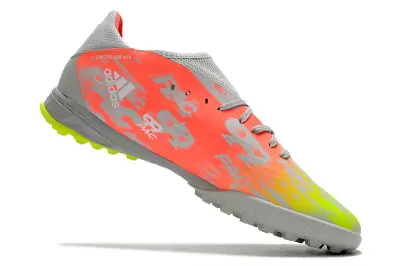 Adidas X Speedflow.3 TF - Gray/Neon Pink/Neon Green