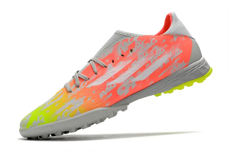 Adidas X Speedflow.3 TF - Gray/Neon Pink/Neon Green