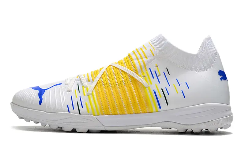 Puma Future Z 1.3 Pro TF - White/Vibrant Yellow/Blue Accent