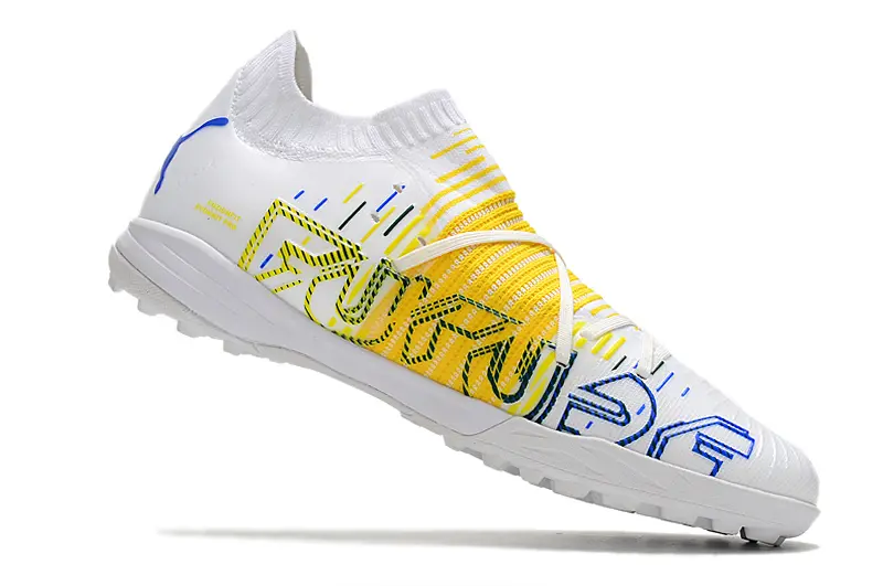 Puma Future Z 1.3 Pro TF - White/Vibrant Yellow/Blue Accent
