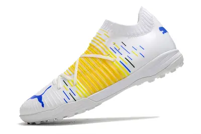 Puma Future Z 1.3 Pro TF - White/Vibrant Yellow/Blue Accent