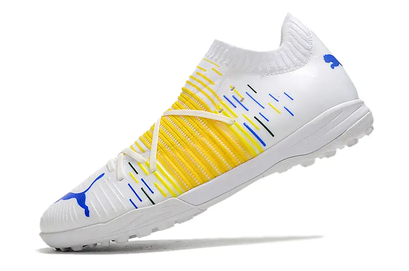 Puma Future Z 1.3 Pro TF - White/Vibrant Yellow/Blue Accent