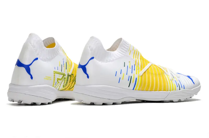 Puma Future Z 1.3 Pro TF - White/Vibrant Yellow/Blue Accent
