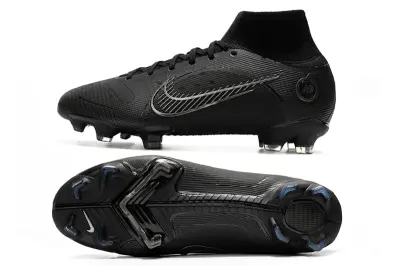 Nike Mercurial Superfly 8 Elite FG - Black/Midnight Black/Shiny Silver