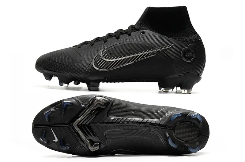 Nike Mercurial Superfly 8 Elite FG - Black/Midnight Black/Shiny Silver