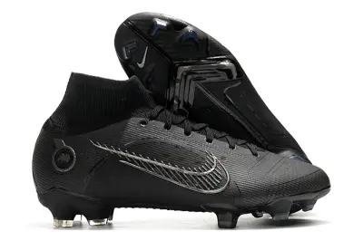 Nike Mercurial Superfly 8 Elite FG - Black/Midnight Black/Shiny Silver