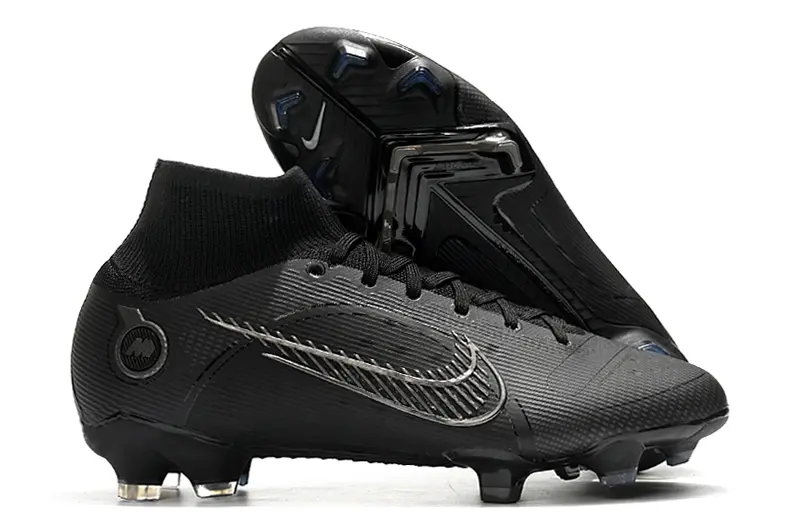 Nike Mercurial Superfly 8 Elite FG - Black/Midnight Black/Shiny Silver