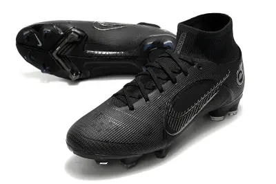 Nike Mercurial Superfly 8 Elite FG - Black/Midnight Black/Shiny Silver