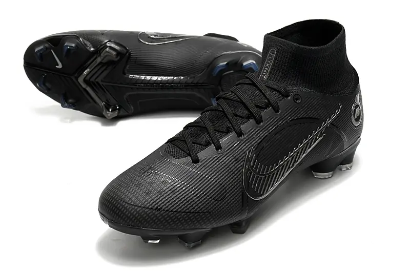 Nike Mercurial Superfly 8 Elite FG - Black/Midnight Black/Shiny Silver