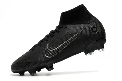 Nike Mercurial Superfly 8 Elite FG - Black/Midnight Black/Shiny Silver
