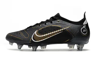 Nike Mercurial Vapor 14 Elite SG - Black/Metallic Gold/Glossy Silver