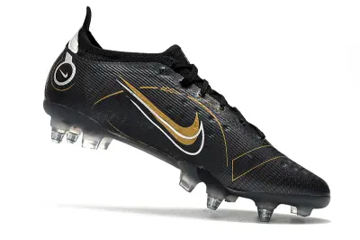 Nike Mercurial Vapor 14 Elite SG - Black/Metallic Gold/Glossy Silver
