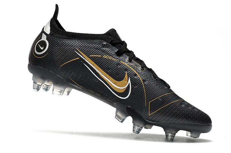 Nike Mercurial Vapor 14 Elite SG - Black/Metallic Gold/Glossy Silver
