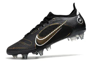 Nike Mercurial Vapor 14 Elite SG - Black/Metallic Gold/Glossy Silver