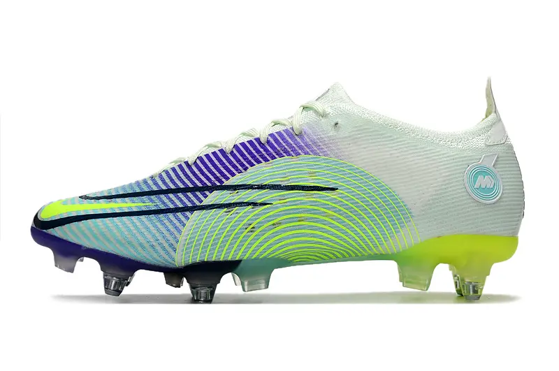 Nike Mercurial Vapor 14 Elite SG - White/Electric Green/Purple Burst