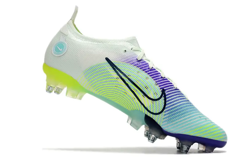 Nike Mercurial Vapor 14 Elite SG - White/Electric Green/Purple Burst