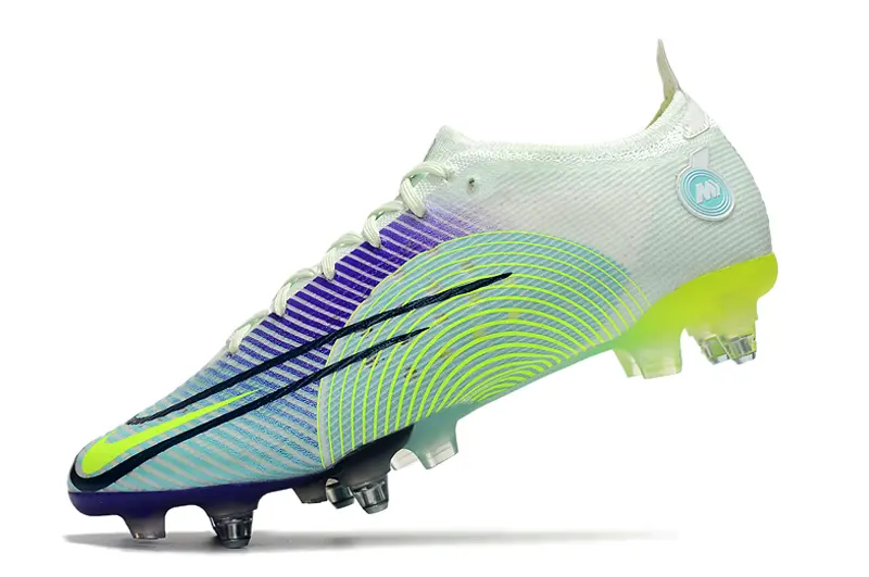 Nike Mercurial Vapor 14 Elite SG - White/Electric Green/Purple Burst
