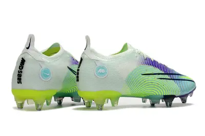 Nike Mercurial Vapor 14 Elite SG - White/Electric Green/Purple Burst