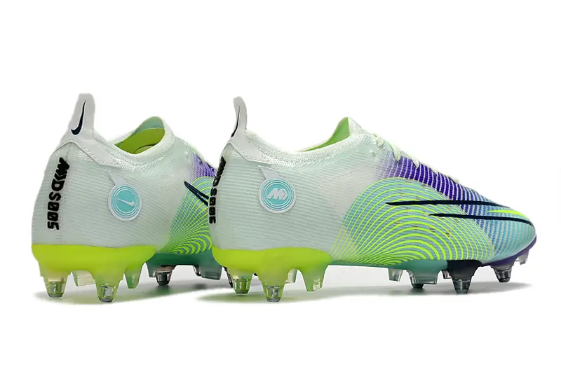 Nike Mercurial Vapor 14 Elite SG - White/Electric Green/Purple Burst