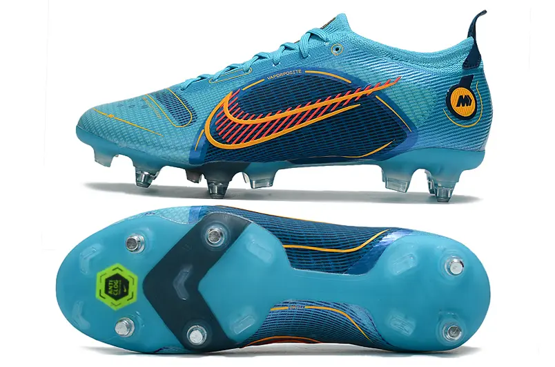 Nike Mercurial Vapor 14 Elite SG - Blue/Sky Blue/Sunset Orange