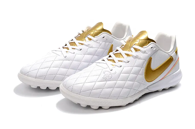 Nike Tiempox Finale 10R TF - White/Gold Accents/Classic White