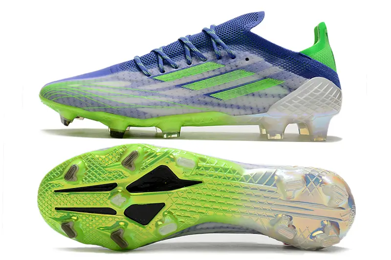 Adidas X Speedflow.1 FG - Blue/Electric Green/Neon Yellow