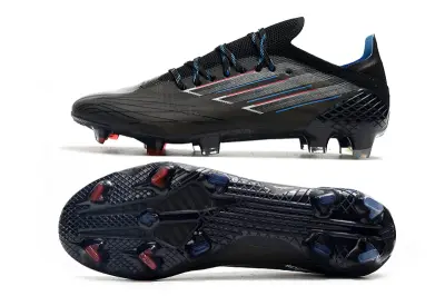 Adidas X Speedflow.1 FG - Black/Electric Blue/Crimson Red