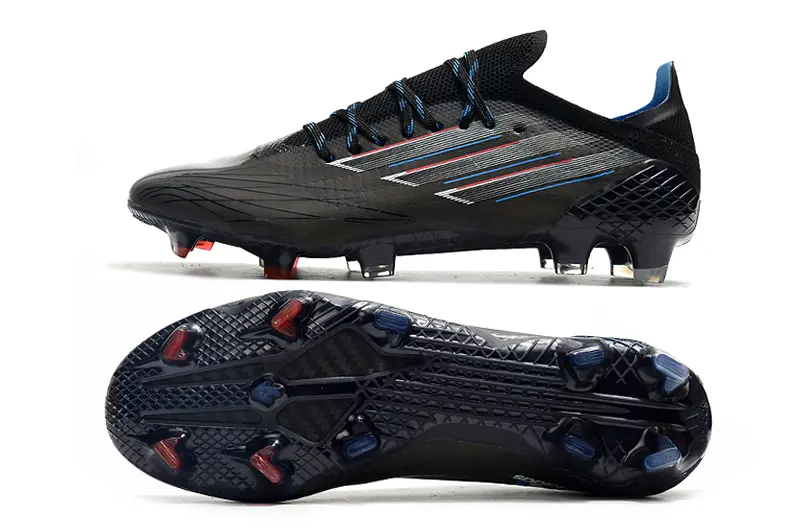 Adidas X Speedflow.1 FG - Black/Electric Blue/Crimson Red
