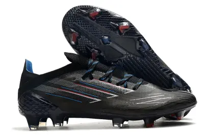 Adidas X Speedflow.1 FG - Black/Electric Blue/Crimson Red
