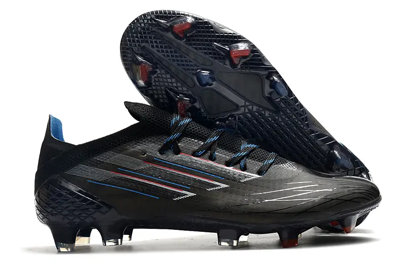 Adidas X Speedflow.1 FG - Black/Electric Blue/Crimson Red