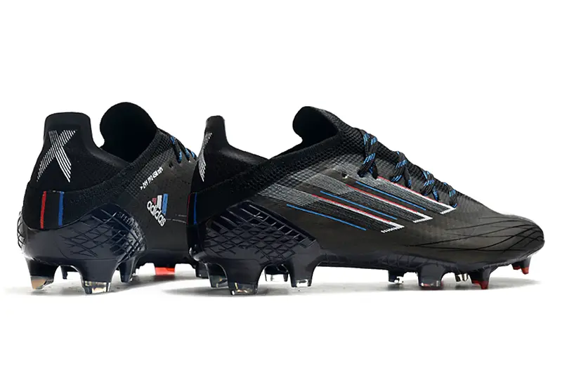 Adidas X Speedflow.1 FG - Black/Electric Blue/Crimson Red