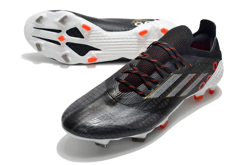 Adidas X Speedflow.1 FG - Black/Fiery Orange/Grey Mist