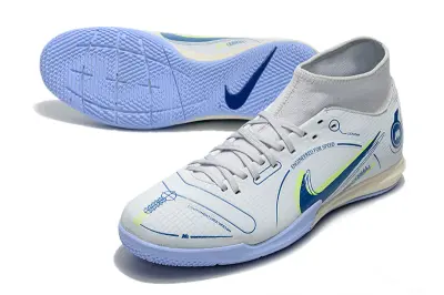 Nike Mercurial Superfly 8 Academy IC - White/Light Blue/Bright Yellow