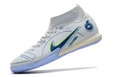 Nike Mercurial Superfly 8 Academy IC - White/Light Blue/Bright Yellow