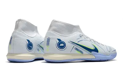 Nike Mercurial Superfly 8 Academy IC - White/Light Blue/Bright Yellow