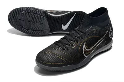 Nike Mercurial Superfly 8 Academy IC - Black/Sleek Black/Gold Accents