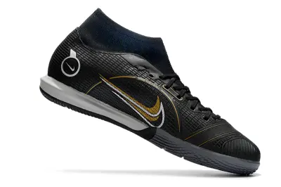 Nike Mercurial Superfly 8 Academy IC - Black/Sleek Black/Gold Accents