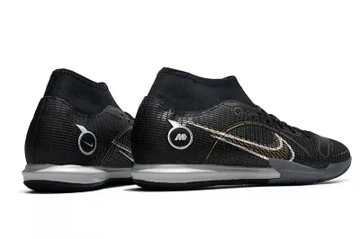 Nike Mercurial Superfly 8 Academy IC - Black/Sleek Black/Gold Accents
